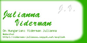 julianna viderman business card